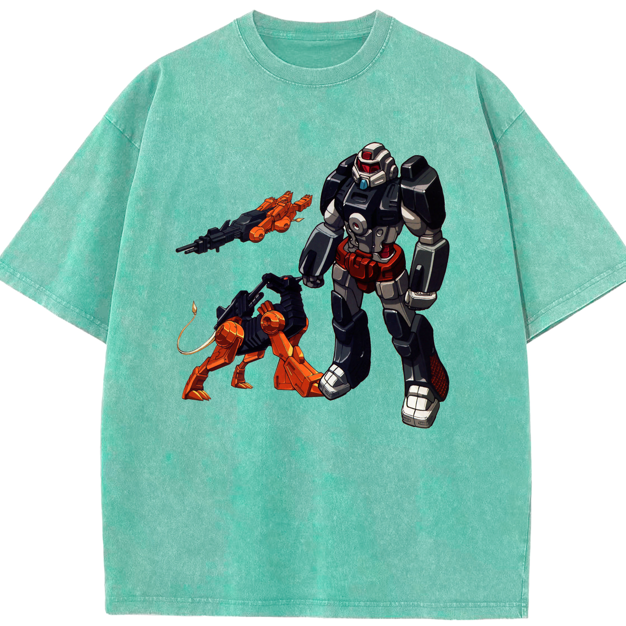 （画像用）  綿100% ヴィンテージ風 半袖Tシャツ（フロントプリント）